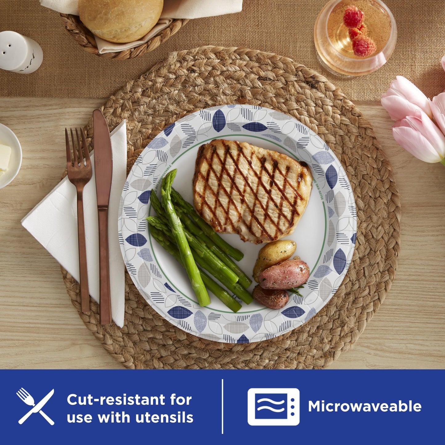 Dixie Ultra, Large Paper Plates, 10 Inch, 172 Count, 3X Stronger*, Heavy Duty, Microwave-Safe, Soak-Proof, Cut Resistant, Disposable Plates For Heavy, Messy Meals