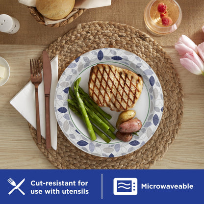 Dixie Ultra, Large Paper Plates, 10 Inch, 172 Count, 3X Stronger*, Heavy Duty, Microwave-Safe, Soak-Proof, Cut Resistant, Disposable Plates For Heavy, Messy Meals