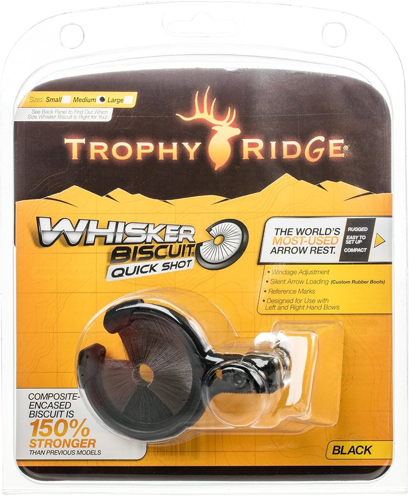 Trophy Ridge Quick Shot Whisker Biscuit Archery Arrow Rest - Precision Design for Enhanced Accuracy