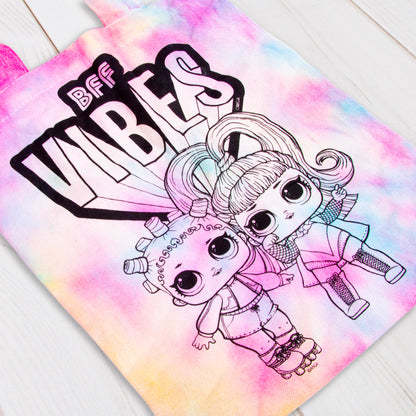L.O.L. Surprise! Tie Dye Accessories Set - Tie Dye Kit Containing: 1 Tote Bag, 1 Scrunchie, 1 Purse, 1 Head Band and 1 LOL Surprise Gift – Arts and Crafts Gifts for Girls - LOL Toys for Girls