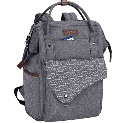 KROSER Laptop Backpack 15.6 Inch Stylish Computer Backpack with USB Charging Port Water-repellent College Daypack Travel Business Work Bag for Women/Men