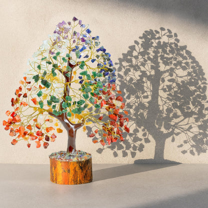 Seven Chakra Crystal Tree Birthday Gifts for Women & men, Crystal Tree of Life Sister birthday gifts Home Decor Healing Crystals Gifts for Mom Positive Energy New Home House Warming Gift Women