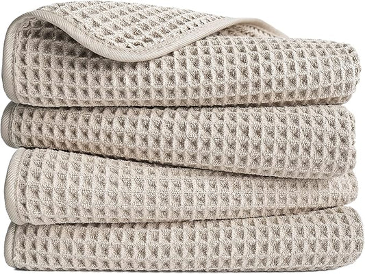 POLYTE 430 GSM Microfiber Lint Free Hand Towel, 16 x 30 in, 4 Pack