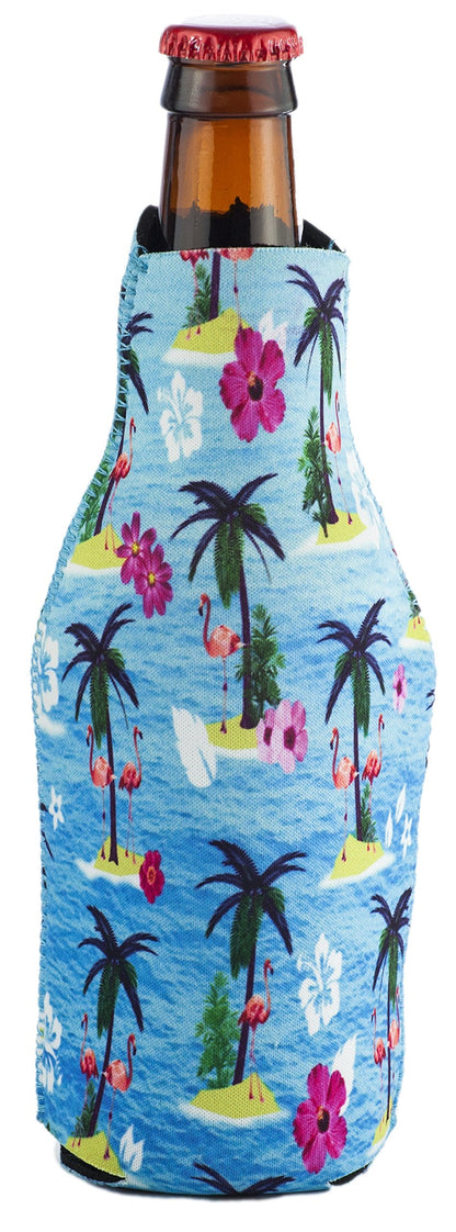 Funny Guy Mugs Flamingo Collapsible Neoprene Bottle Coolie - Drink Cooler