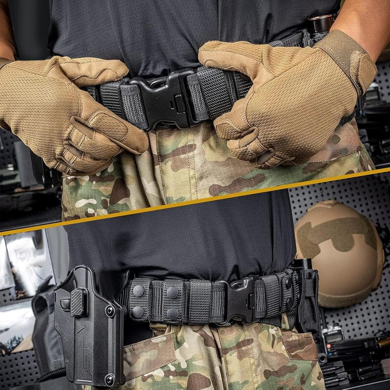 Police Duty Belt - 2" Nylon Security Belt for Law Enforcement | Includes 4 Belt Keepers