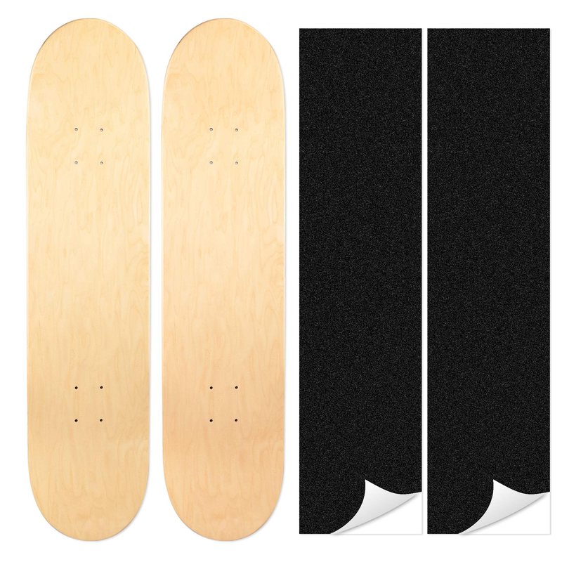 LOSENKA Maple Skateboard Decks Double Tail Skateboard Light Decks Free Skateboard Grip Tape 1 PCS