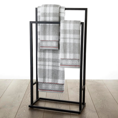 SKL Home Winter/Christmas Whistler Plaid Hand Towel Set for Bath/Kitchen/Bar & Gift, 16" x 25", 2 Count