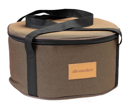 Camping Cookware Set - Compact Stainless Steel Campfire Cooking Pots and Pans | Combo Kit with Travel Tote Bag | Rugged Outdoor 4 Pc Cook Set for Hiking | Barbecues | Beach | Hiking Gear