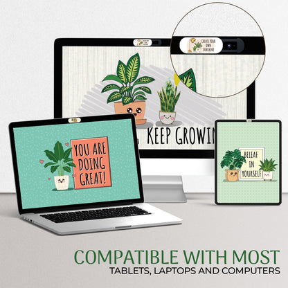 MESMOS Laptop Camera Cover Slide Cute, Laptop Accessories, Computer Camera Webcam Cover Slide, Web Cam Privacy Cam Blocker. Fits MacBook Pro & Air, iPad iMac (Large)