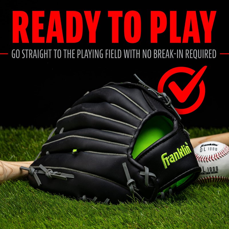 Franklin Sports Field Master Midnight Series Baseball Glove-Right Handed Thrower