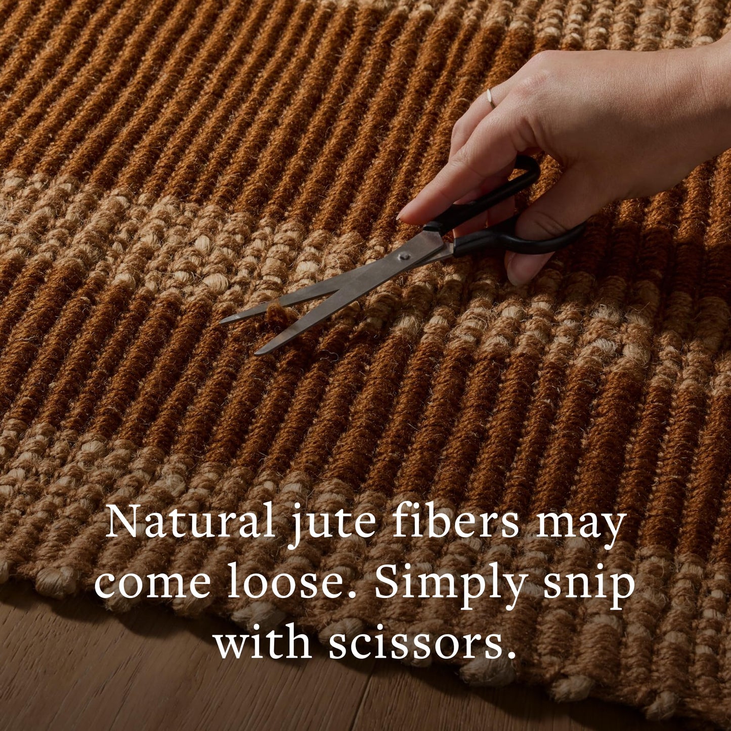 Loloi Leanne Ford Weatherstaff Collection WTS-01 Espresso/Natural 2'-6" x 7'-6" Runner Rug Jute, Striped, Neutral, Hallway, Kitchen, Mudroom, and Bathroom