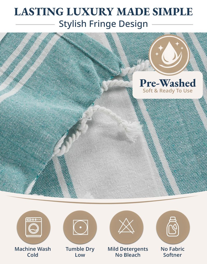 LANE LINEN Beach Towel - Beach Towels Oversized, Pre-Washed Large Beach Towels, Sandless Beach Towel, Quick Dry Travel Towel, Large Pool Towels, 39"x71" - Hunter Green