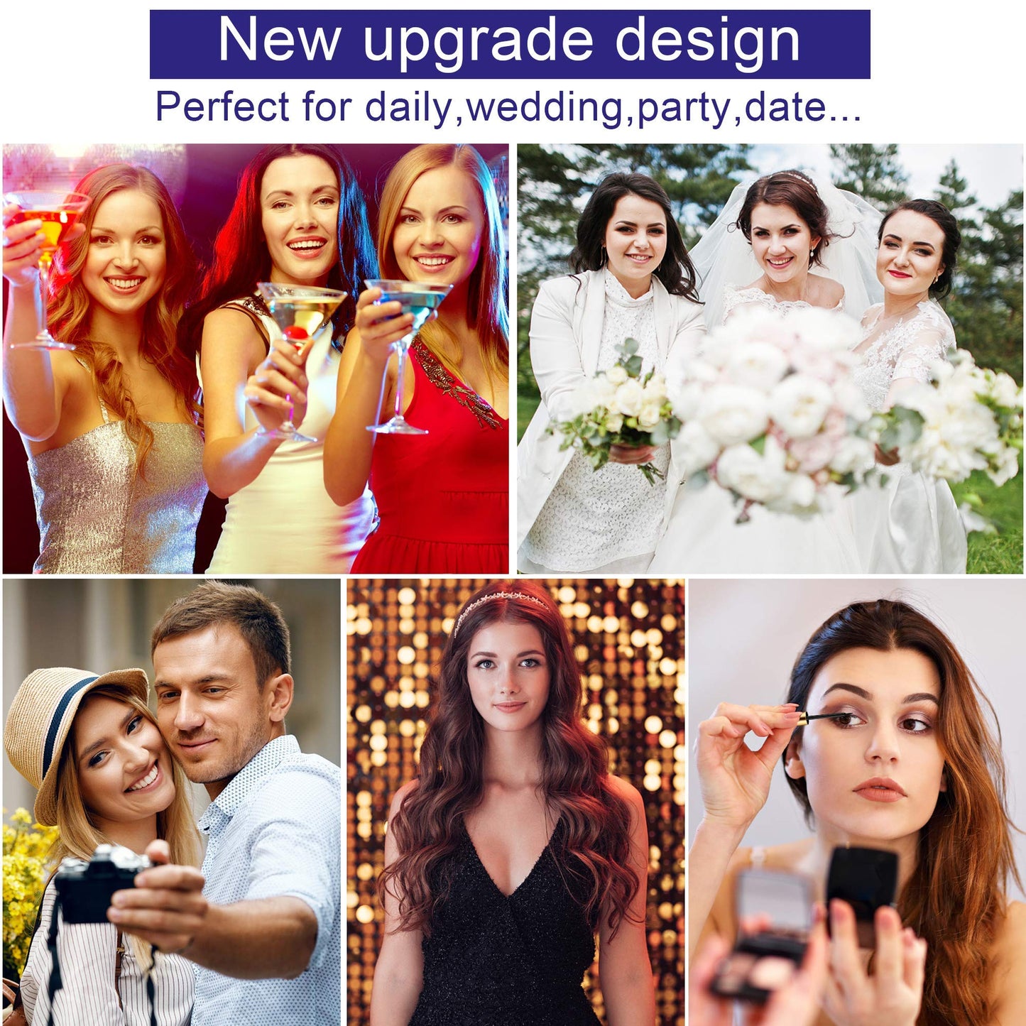 Alcastar Magnetic Eyelashes with Eyeliner Kit, Light weight Magnetic Lashes Natural Look, Reusable,Long Lasting, (KIT 005)