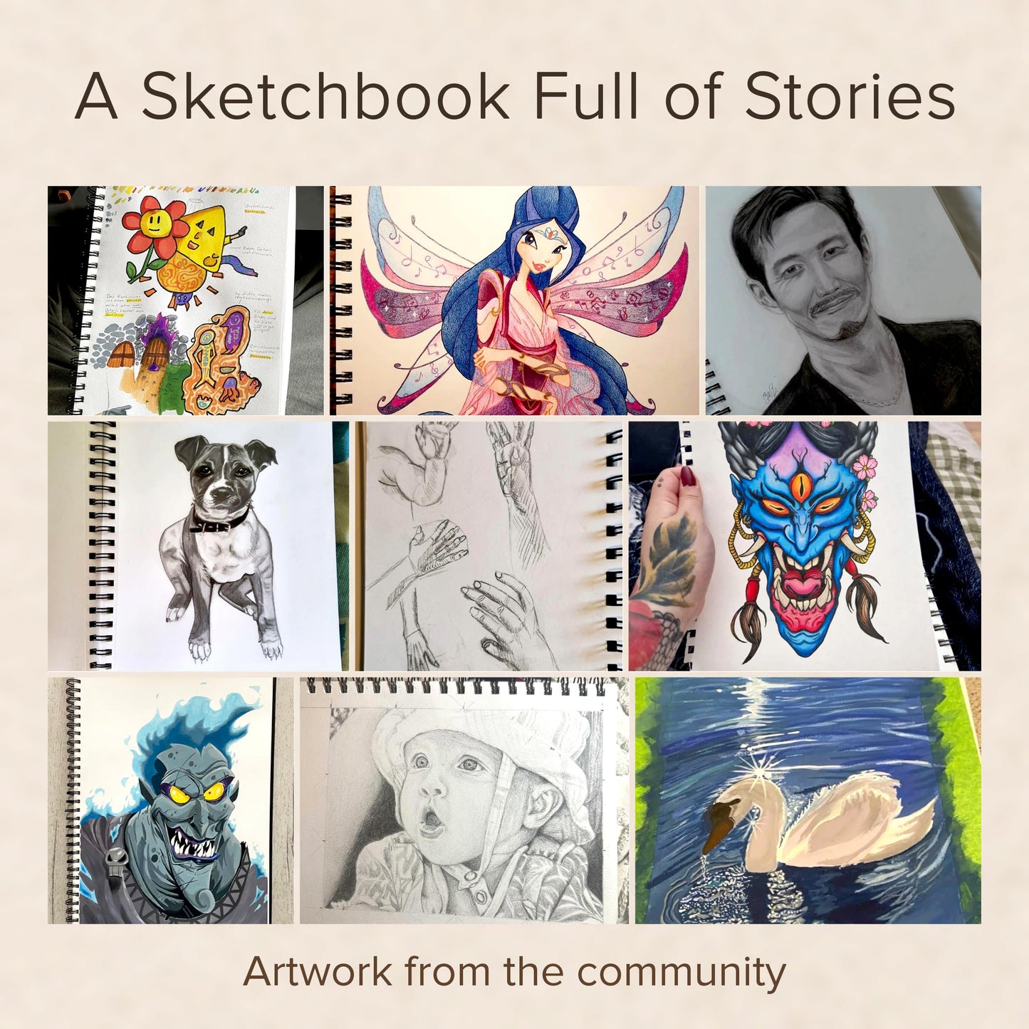 A4 Sketchbook for Artists Hardcover – 200GSM Very Thick Paper – Large Sketch Pad Art Book, Spiral Bound Book for Children – Drawing Book 21.6x28cm, 40 Sheets / 80 Pages