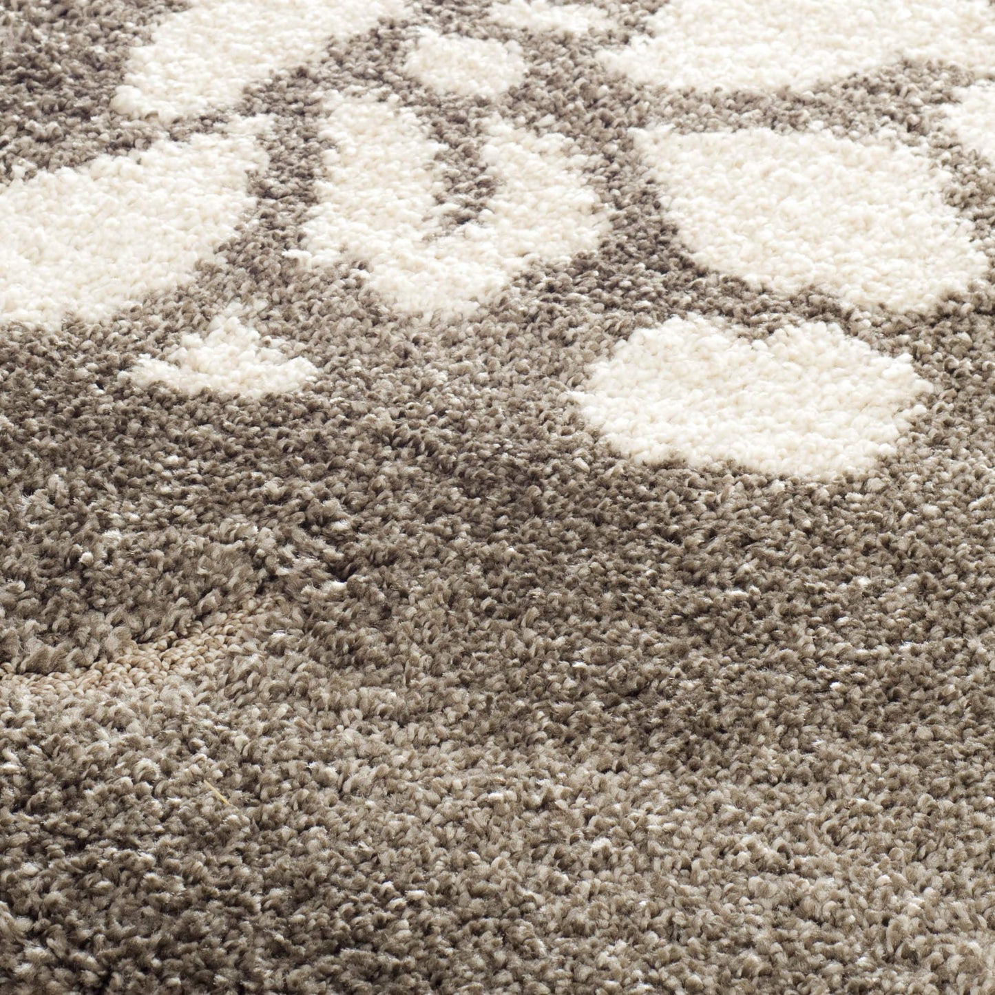 SAFAVIEH Florida Shag Collection Area Rug - 9'6" x 13', Smoke & Beige, Floral Design, Non-Shedding & Easy to Clean, High-Low Plush Pile, Ideal for Living Room, Bedroom, Dining Space (SG464-7913)