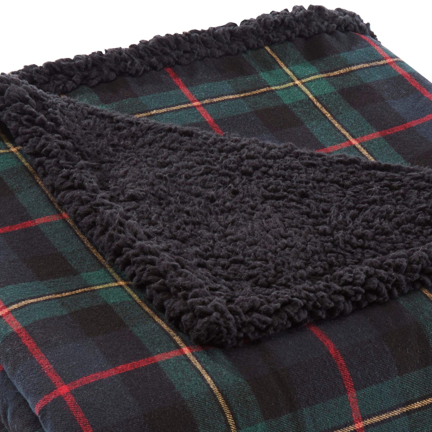 Eddie Bauer - Blanket, Super Soft Reversible Sherpa & Brushed Fleece Bedding, Throw Blankets for Couch, Ideal for Lounging (Pine Tartan)