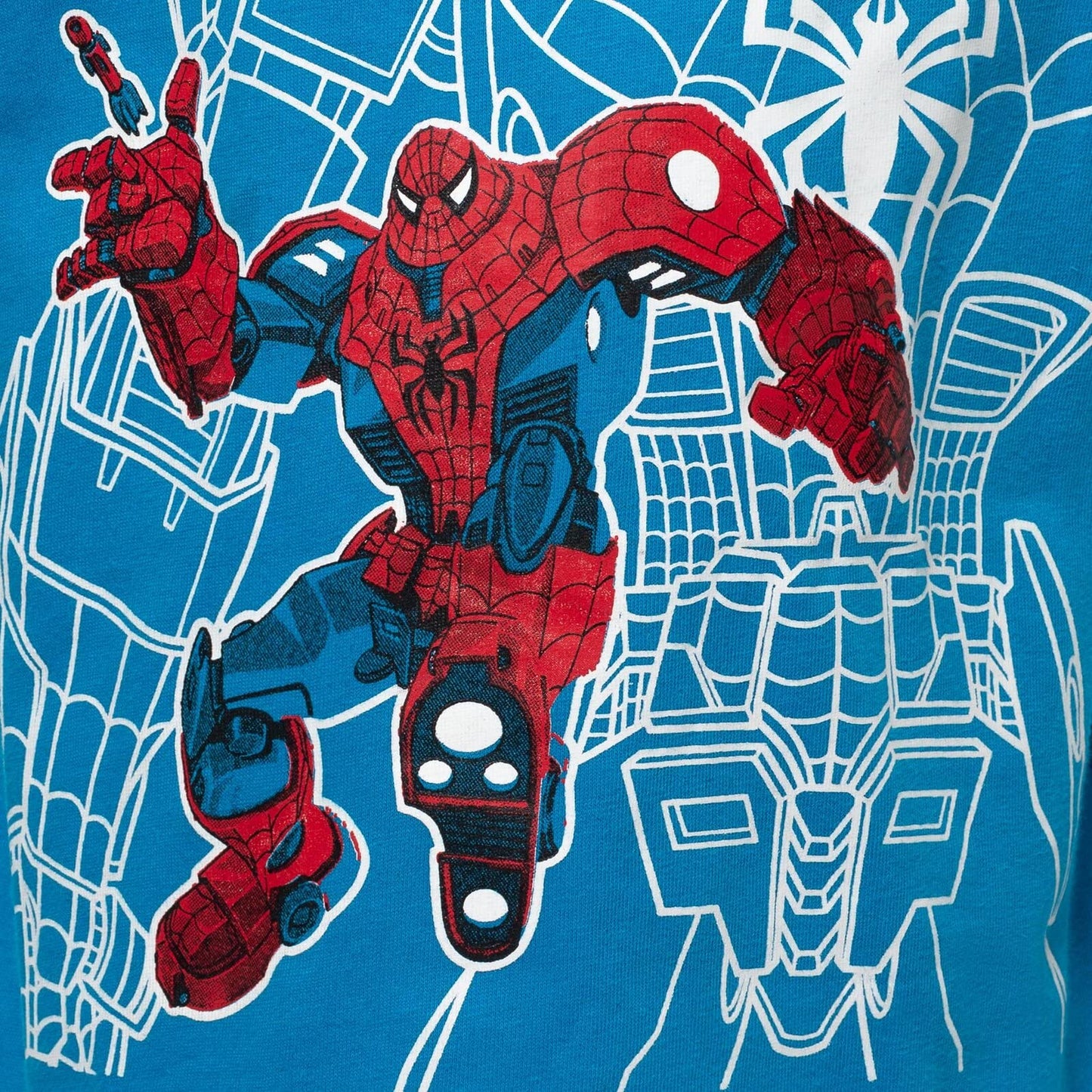 Marvel Avengers Mech Strike Spider-Man Hulk Iron Man Little Boys 4 Pack Graphic T-Shirts Blue/Green/Grey/Red 6