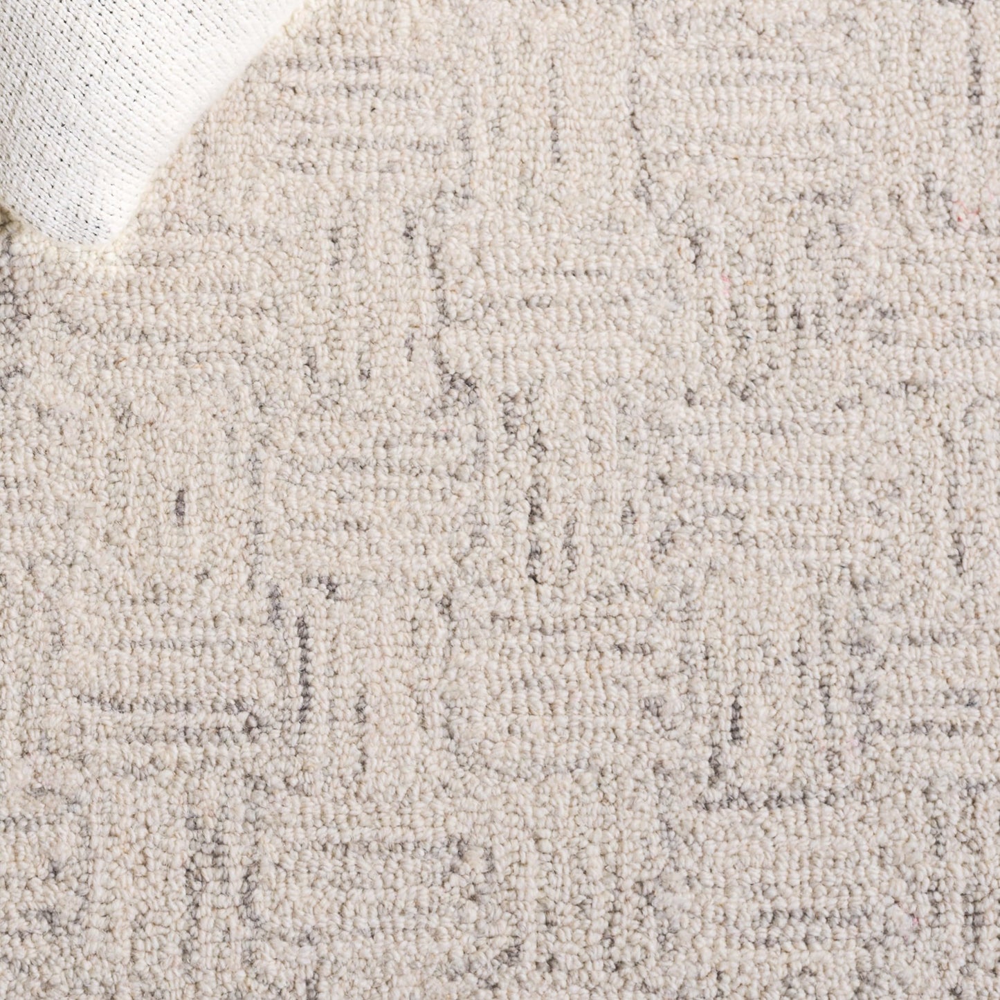 SAFAVIEH Micro-Loop Collection Area Rug - 9' x 12', Light Grey & Ivory, Handmade Wool, Ideal for High Traffic Areas in Living Room, Bedroom (MLP537F), Light Grey/Ivory
