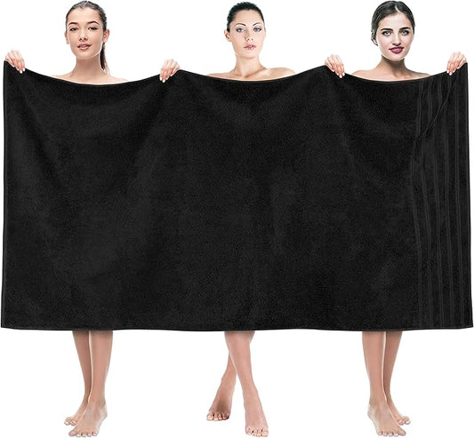 American Soft Linen 35x70 Jumbo Large Bath Towel, 600 GSM 100% Cotton Turkish