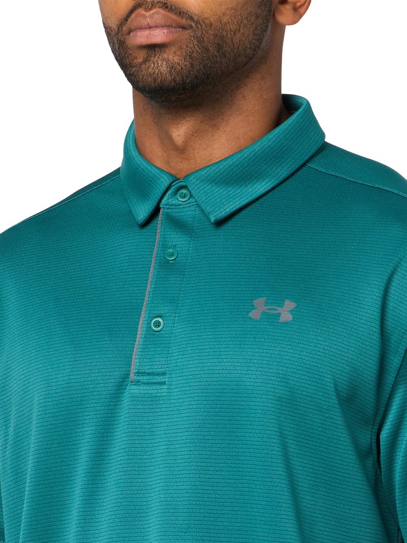 Under Armour Men's Tech Golf Polo, (338) Rack Green/Pitch Gray/Pitch Gray, XX-Large Tall
