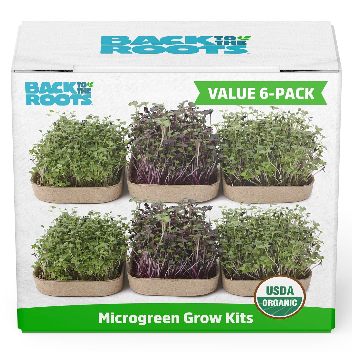 Back to the Roots DIY Microgreen Grow Kit, 6-Grow Variety Pack