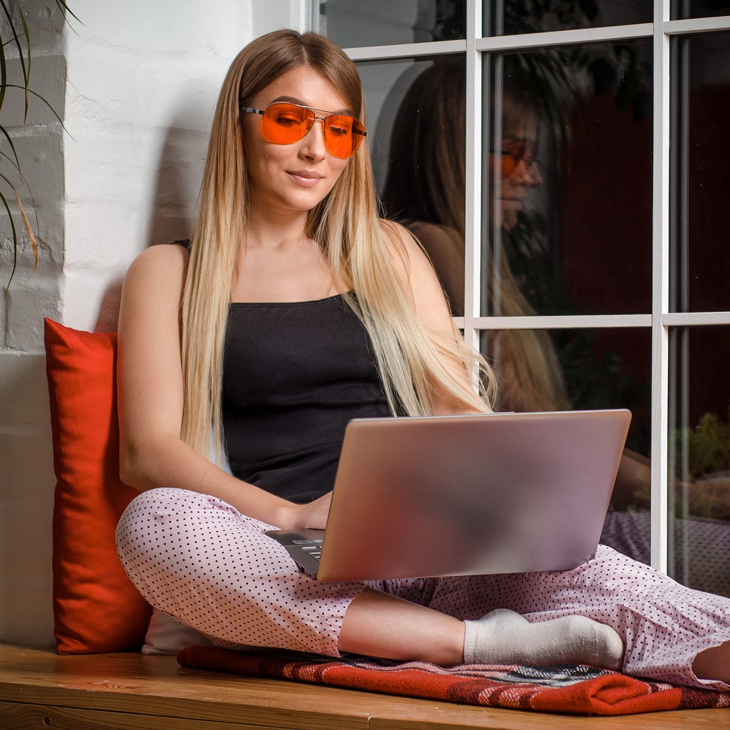 ELEMENT LUX Blue Light Blocking Glasses | 99% Dark Amber Lenses | For Better Sleep, Gaming, Computer Screen, Eyestrain Relief