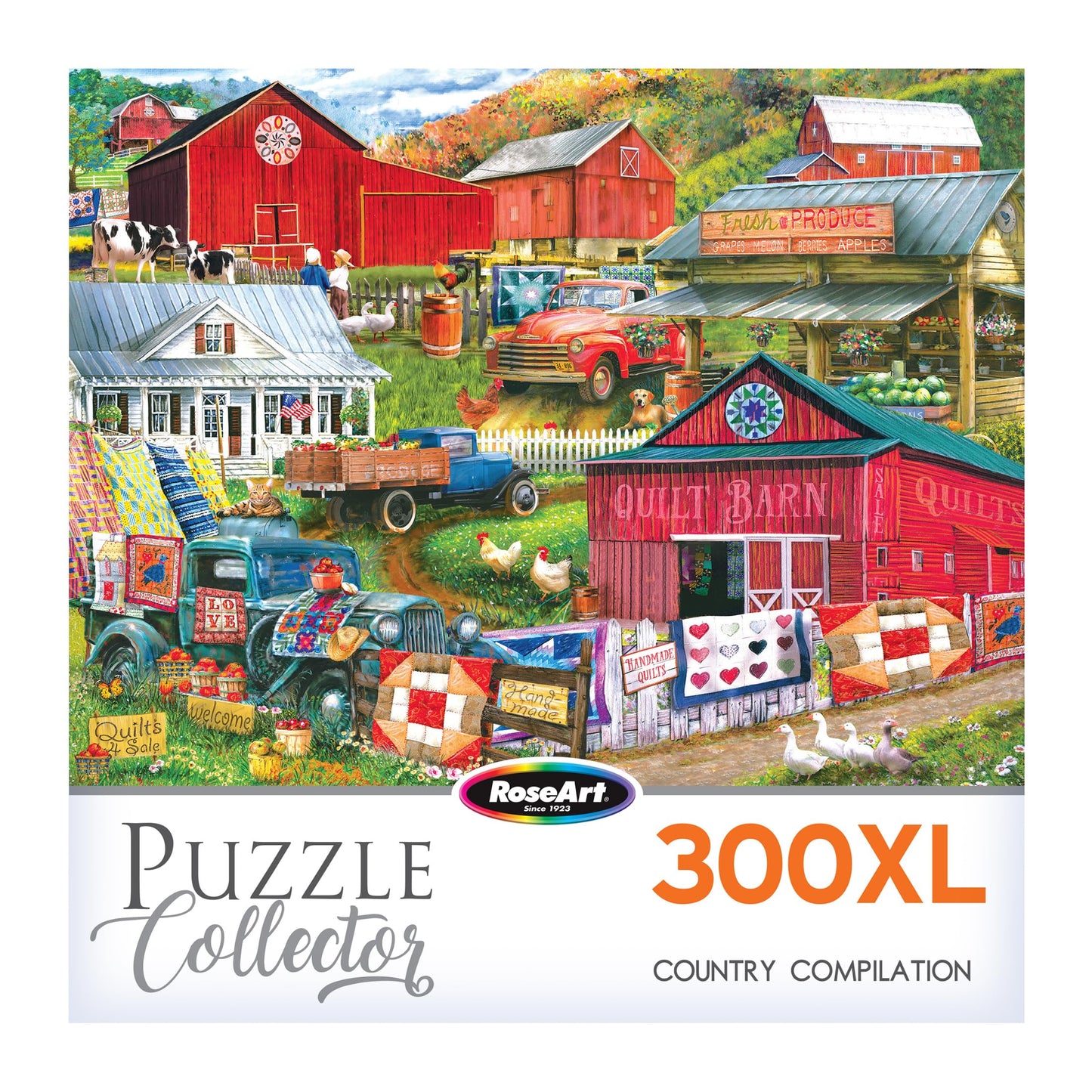 RoseArt - Puzzle Collector - Country Compilation - 300XL Piece Jigsaw Puzzle for Adults