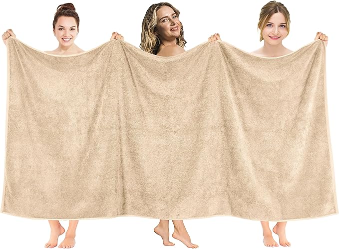 American Soft Linen 100% Cotton 600 GSM Turkish 40x80 Oversized Bath Towel Sheet