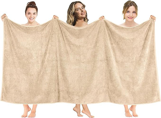 American Soft Linen 100% Cotton 600 GSM Turkish 40x80 Oversized Bath Towel Sheet