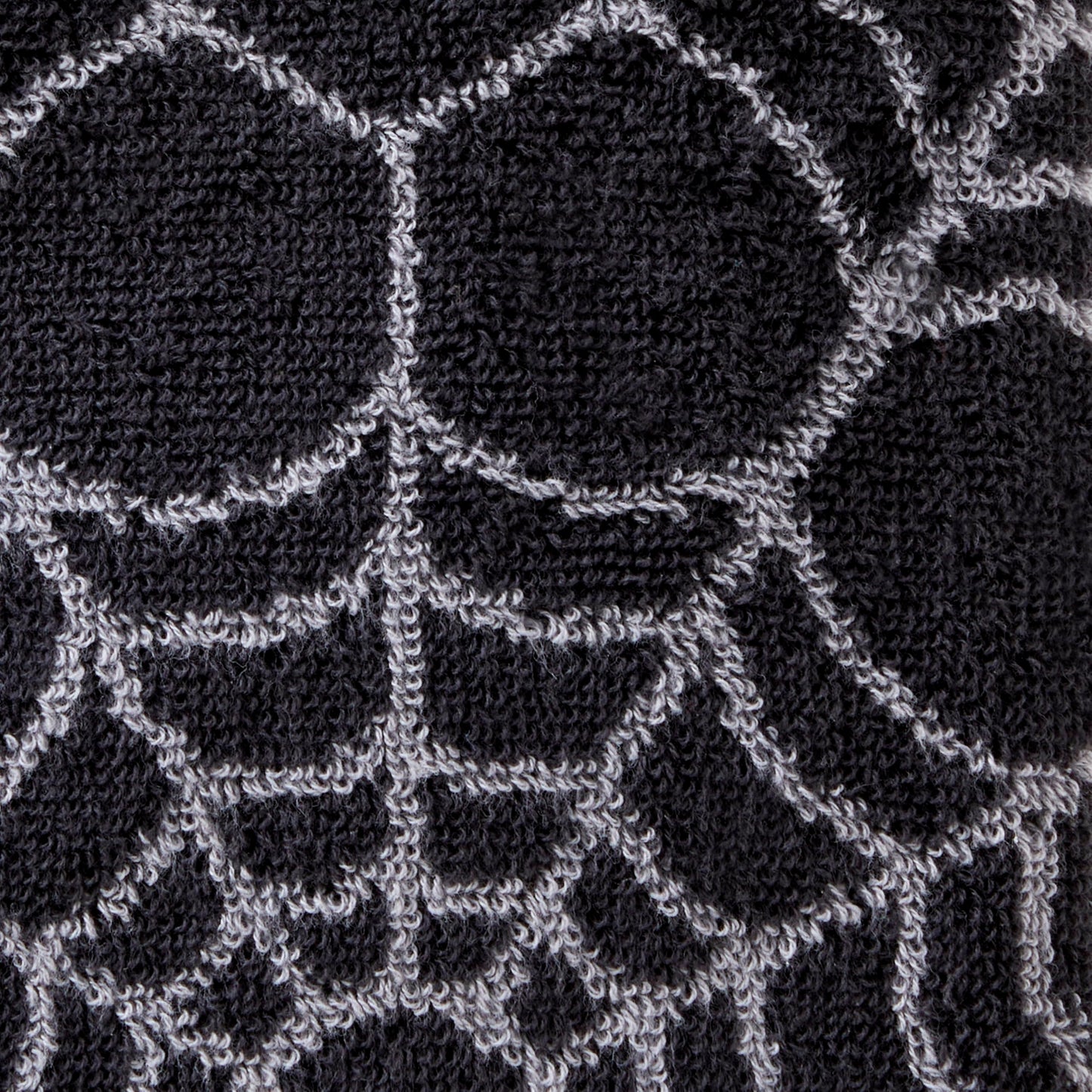 SKL Home Halloween Spider Web 100% Cotton Jacquard 2pc Hand Towel Set, Reversible, Soft & Absorbent, Decorative for Bath/Kitchen/Bar & Gift, Black