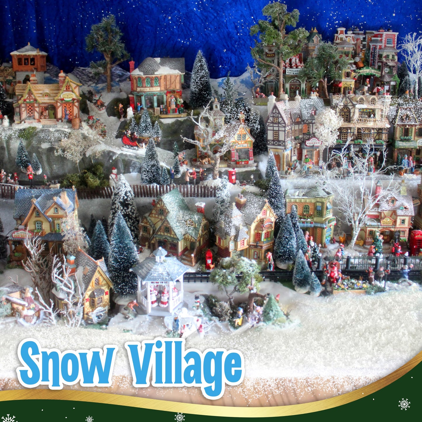 Fake Snow for Christmas Village - Faux Snow Flakes for Christmas Tree Snow Decoration, Artificial Snow for Holiday Décor, Winter Displays, Flocked Tree Snowflakes, 10 Ounces Sparkling White Craft Snow