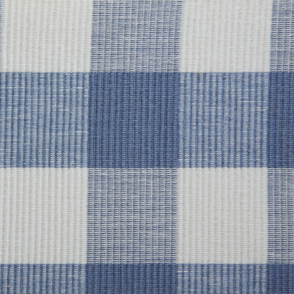 DII Buffalo Check Collection, Classic Farmhouse Tabletop Set, Placemat Set, 13x19, Stonewash Blue, 6 Piece