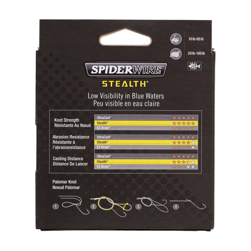 SpiderWire Stealth Blue Camo Braid , 80lb - 125yd