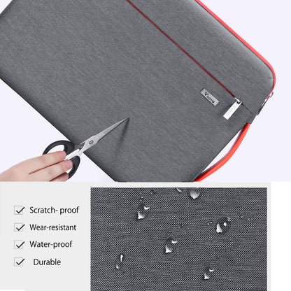 Voova 360°Protective Laptop Sleeve Case 15.6 inch, Waterproof Slim Computer Cover Bag with Handle Compatible with MacBook Pro 16, 15.6”-16” HP Acer Lenovo Asus Dell Laptop, Grey