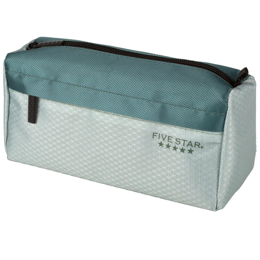 Five Star Pencil Pouch, Pen Case, 9-Pocket Zipper Pouch, Storage Organizer for School Supplies Earbuds Chargers Cables Makeup, Green/Juniper (500214F-ECM)