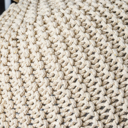 ART pinecone Yoga Ball Chair Cover - Cotton Rope Cover for Exercise, Birthing, Stability, Fitness, Balance, Pilates Ball (65 cm/26" Off White)