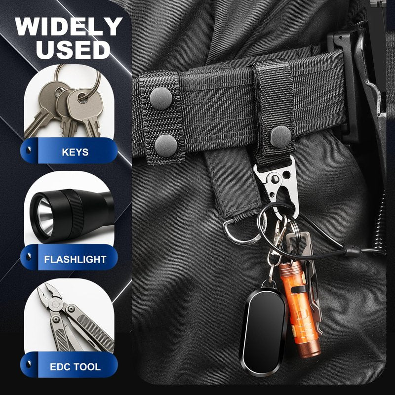 Mihoutal 5 Pcs Belt Keepers for Duty Belt, Nylon Basketweave Belt Keepers for 2" Wide Police, Law Enforcement, Correctional Officer, Molle Battle and Tactical Belts