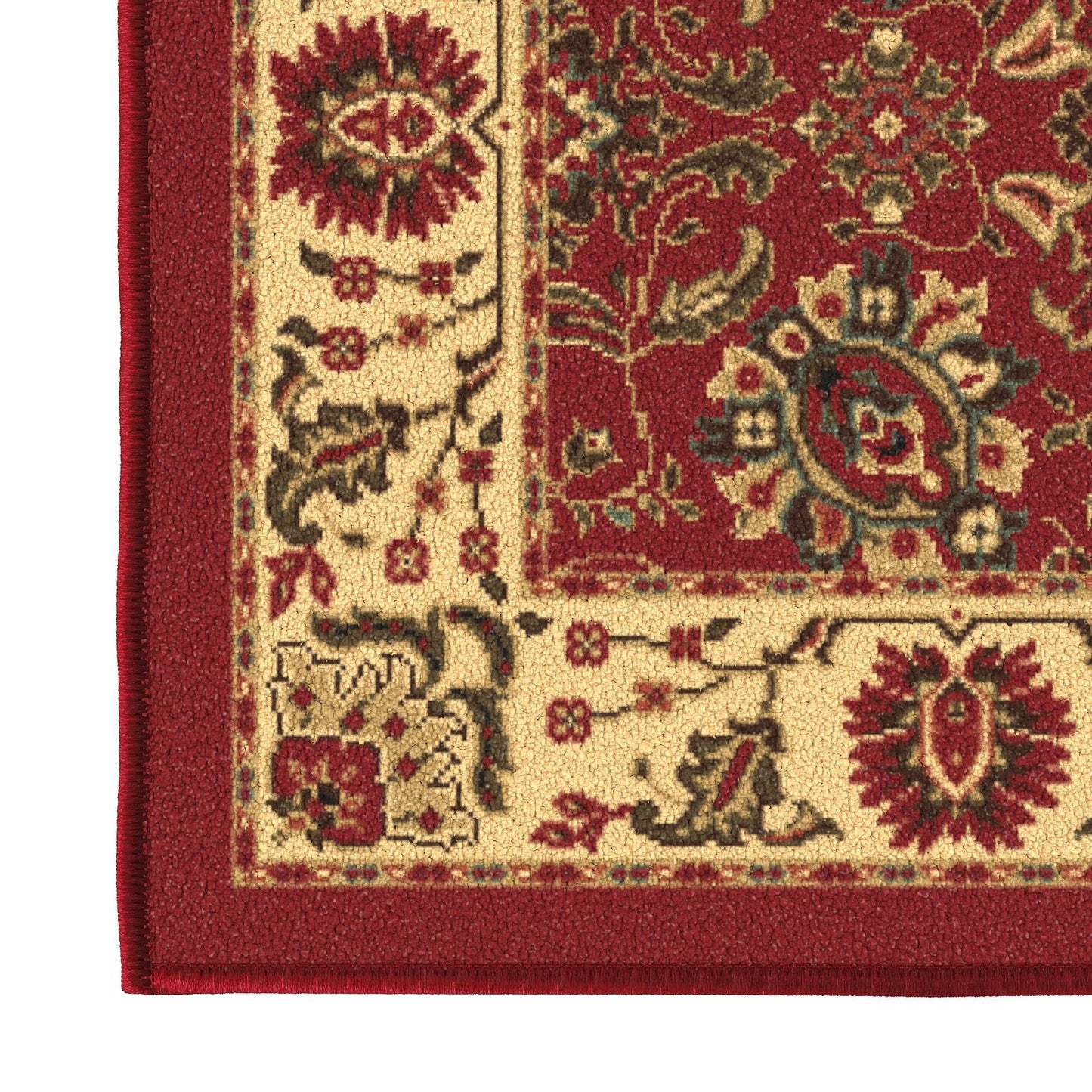 Ottomanson Hallway Runner Rug 20" x 53" Non Slip Oriental Area Rugs Easy to Clean Laundry Rug Runner Durable & Pet Friendly Floor Carpet Runners for Hallways Entryway Living Room Kitchen, Red
