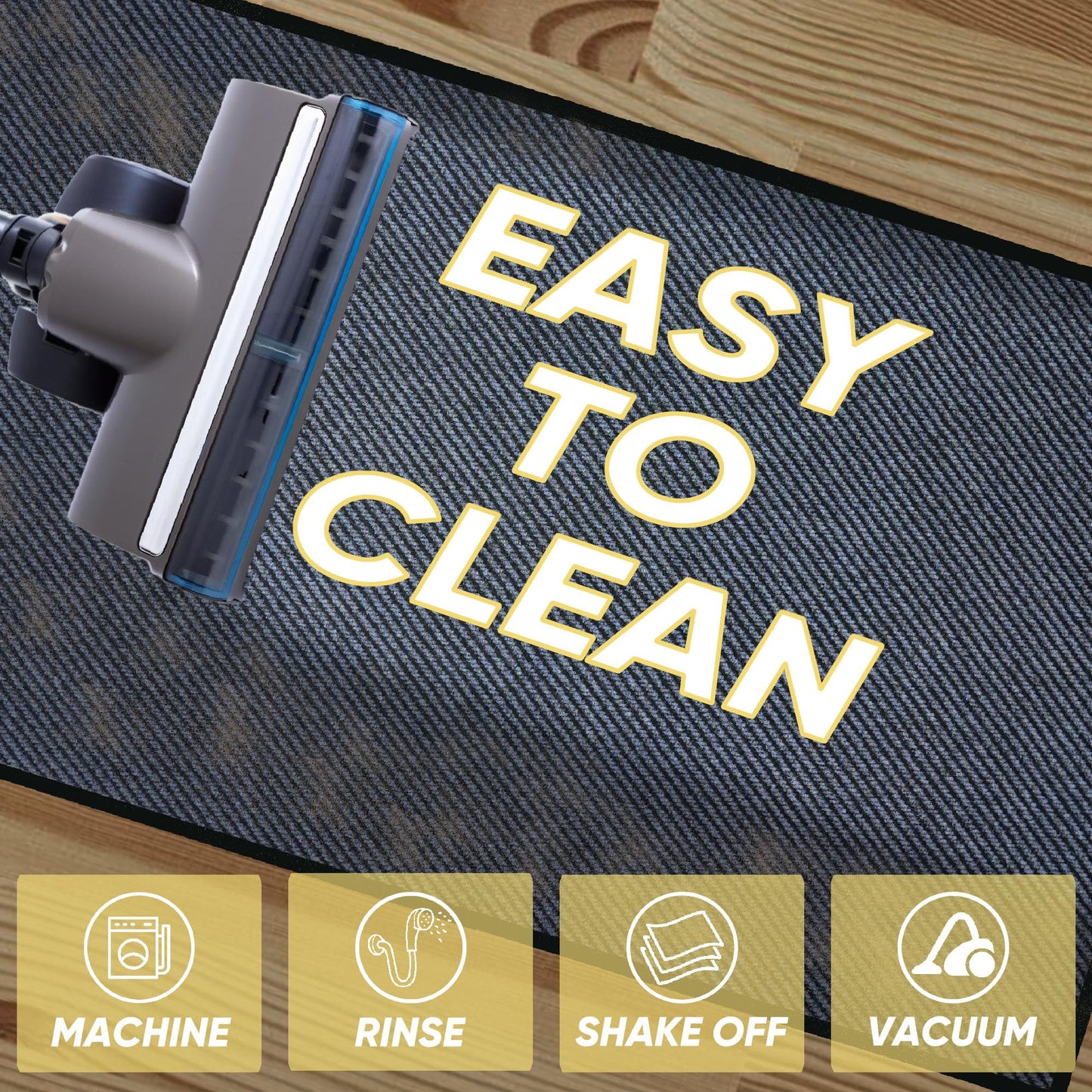 48x72inch Commercial Grade Entrance Mat Heavy Duty Doormat for High Traffic Entryways Rug All Weather Door Floor Mat with Ultra Grip PVC Backing Non Slip Welcome Mat for Patio,Entry,Indoor Outdoor