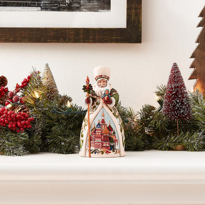 Enesco Jim Shore Heartwood Creek Christmas Around The World Russian Santa Figurine, 7 Inch, Multicolor