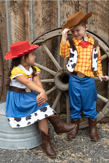 Little Adventures Costume Cowboy and Cowgirl Felt Hats (Red)