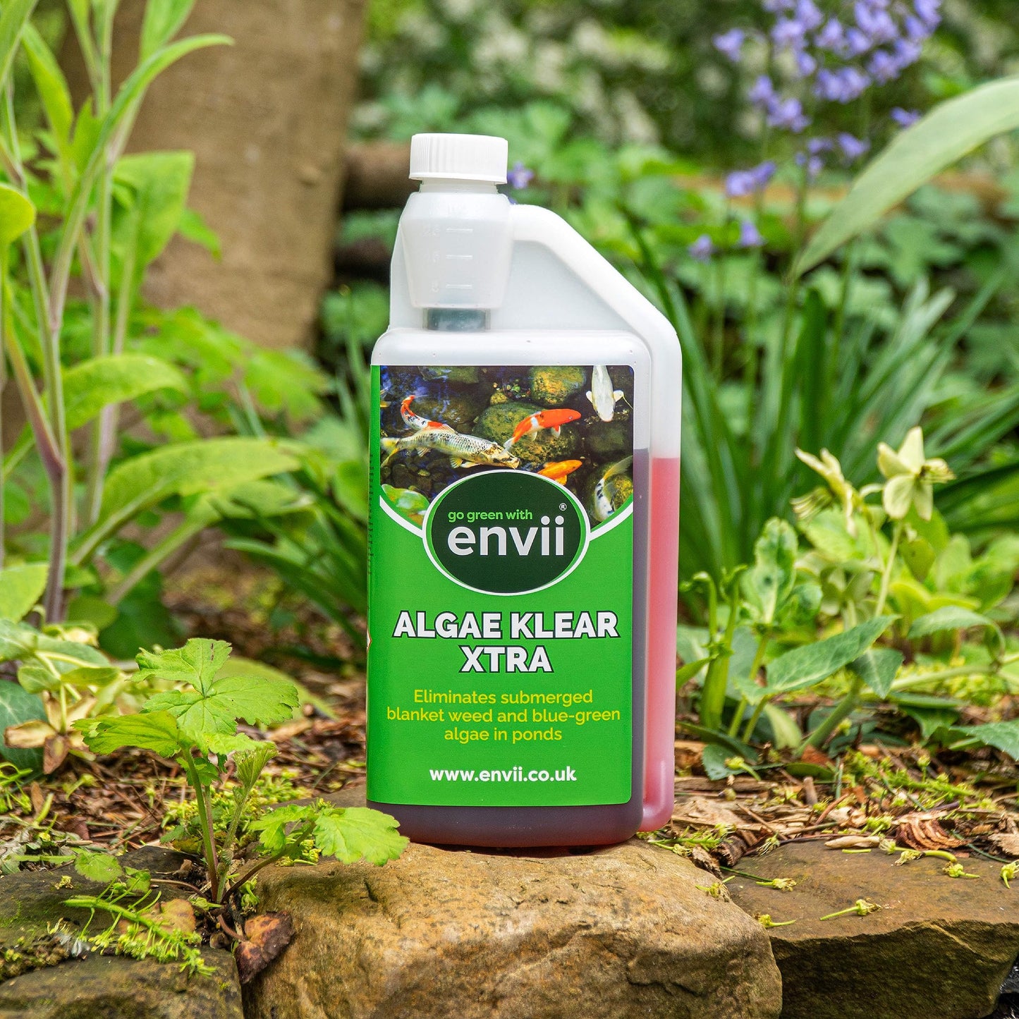 envii Algae Klear Xtra – Blanket Weed Treatment for Ponds, Removes Blanket weed & String Algae Working All Year Round, Safe for all Fish & Plants – 500ml Treats 10,000 litres