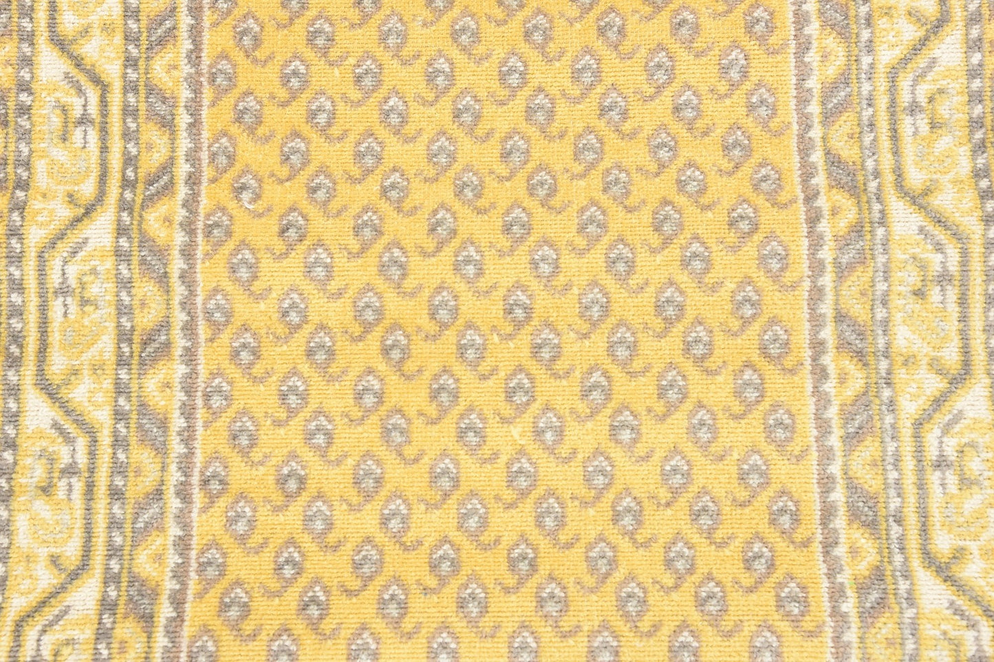 Unique Loom Williamsburg Collection Traditional Border with Dotted Center Area Rug, Runner 2' 9" x 9' 10", Yellow/Beige