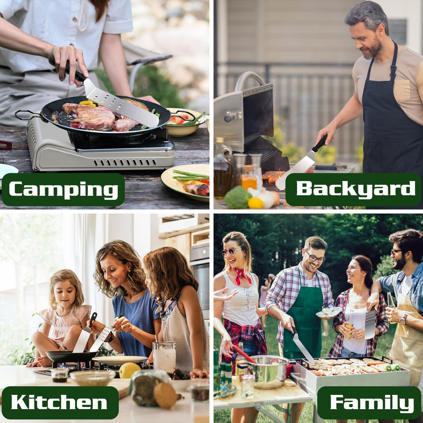 120 Pcs Griddle Accessories Kit for Blackstone - Perfect Flat Top Grill Accessories for Outdoor, Professional Round Melting Dome with Cast Iron Smash Burger Press for Barbecue.