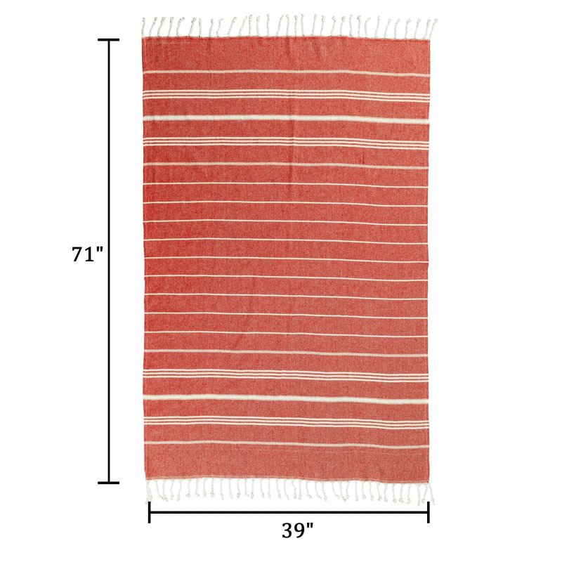 Topjini 1 Pack Turkish Beach Towel, Oversized 39"x71"Quick Dry Sand Free Cotton Striped Bulk Towel Vacation Essentials Pool Rravel Cruise Towels,Aqua