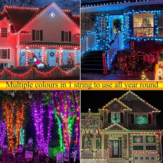 iBaycon Smart Color Changing Christmas Lights, 100FT 300 LED RGB Christmas Tree Lights Remote & App Controlled String Lights for Outdoor Indoor Christmas Decorations