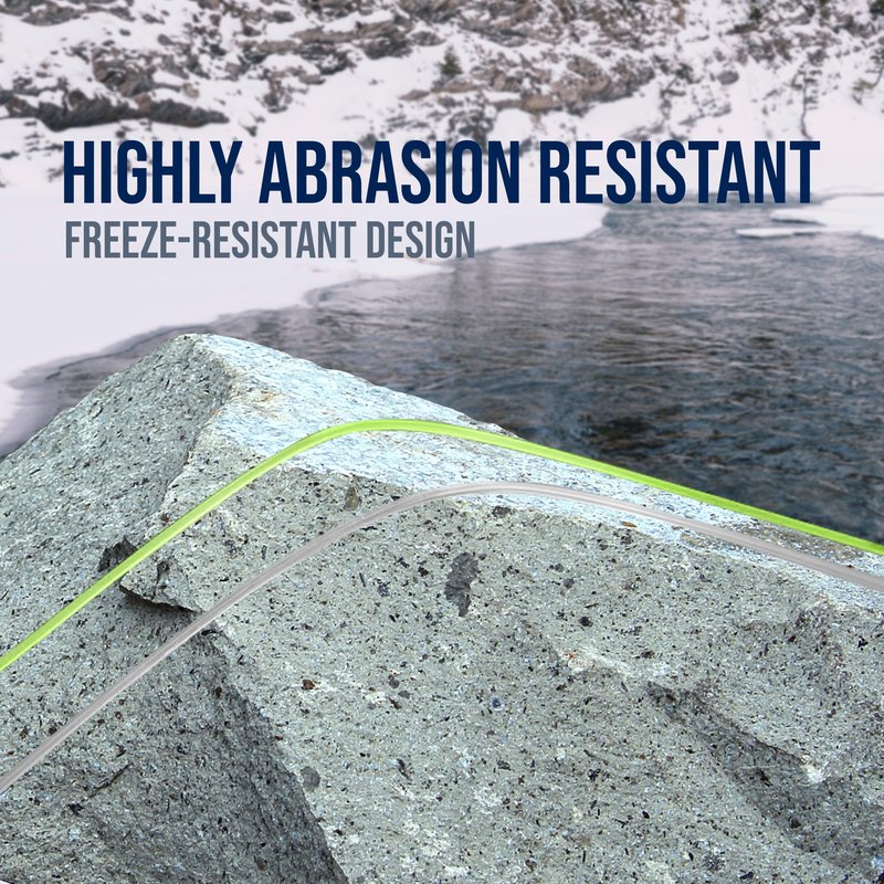 Reaction Tackle Ice Monofilament – Ice Fishing Mono Line, Tip-Up Line - Hi Vis Green - 6LB / 1000yds