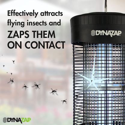 DynaZap DZ30200SR Outdoor Electronic Bug Zapper and Flying Insect Killer - All Weather Electric Mosquito Zapper Protects up to 1 Acre