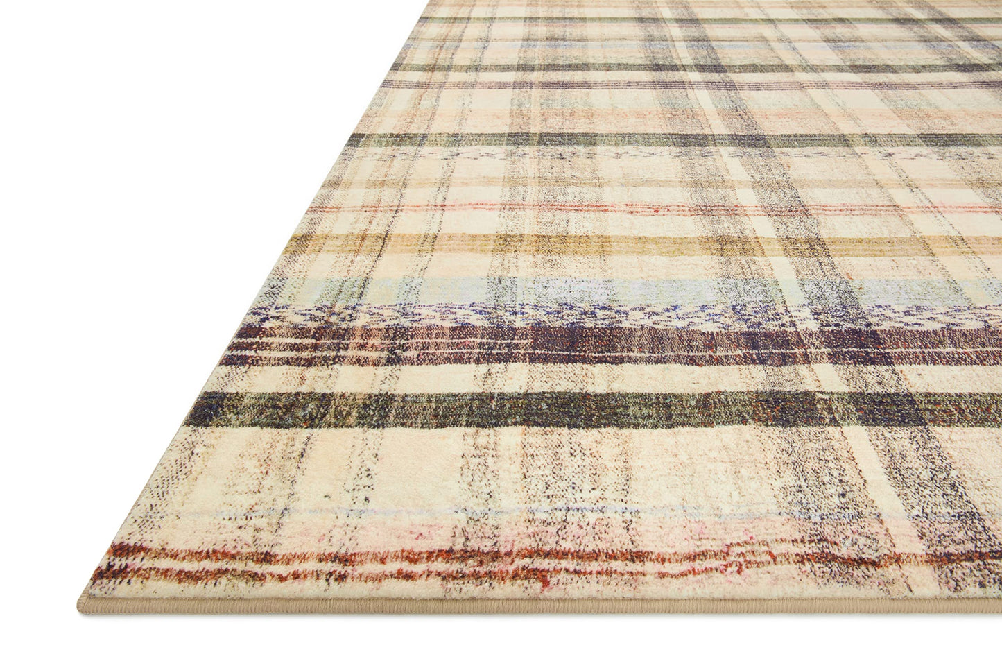 Loloi Chris Loves Julia Humphrey Collection HUM-02 Ivory/Multi 5'-0'' x 7'-0'' .38" Pile Height, Area Rug feat. CloudPile