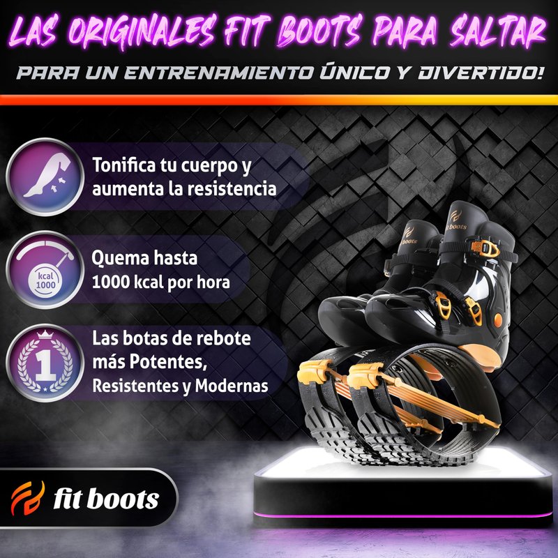 FIT BOOTS for Women Exercise - Premium Moon Shoes for Jumping, Kangaroo Shoes for Training, Cardio & Fun, Joint-Friendly, Rebounder Jumps Boots for Adults & Kids, Bouncy Workout (Women-Gold)